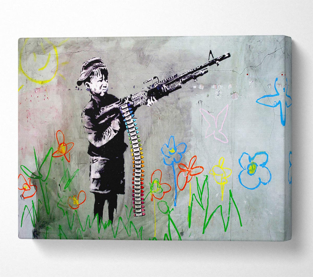 Picture of Crayon Gun Canvas Print Wall Art