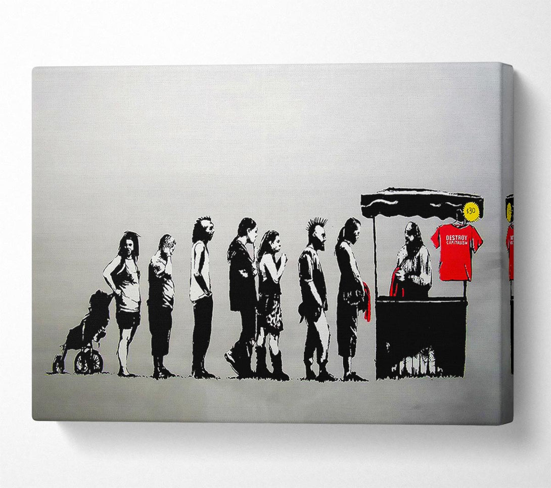 Picture of Destroy Capitalism Canvas Print Wall Art