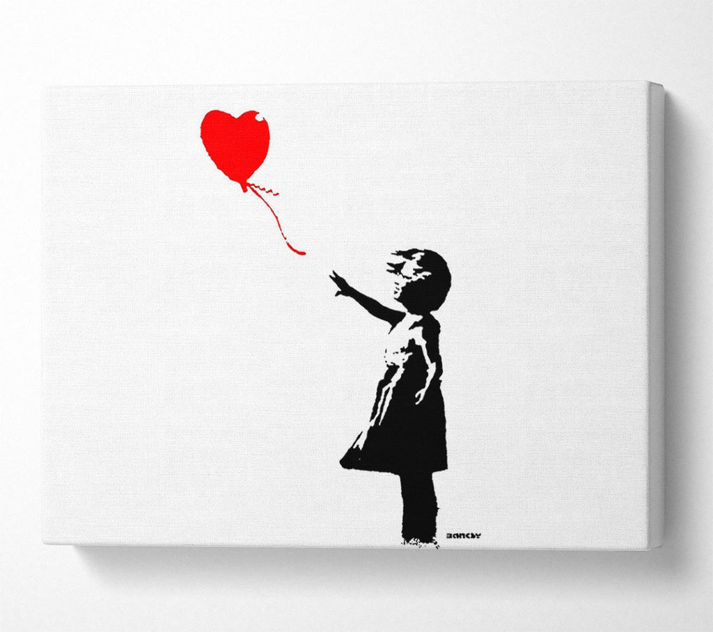 Picture of Heart Girl Canvas Print Wall Art