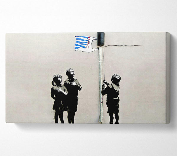 Hommage an die Tesco-Flaggenlandschaft