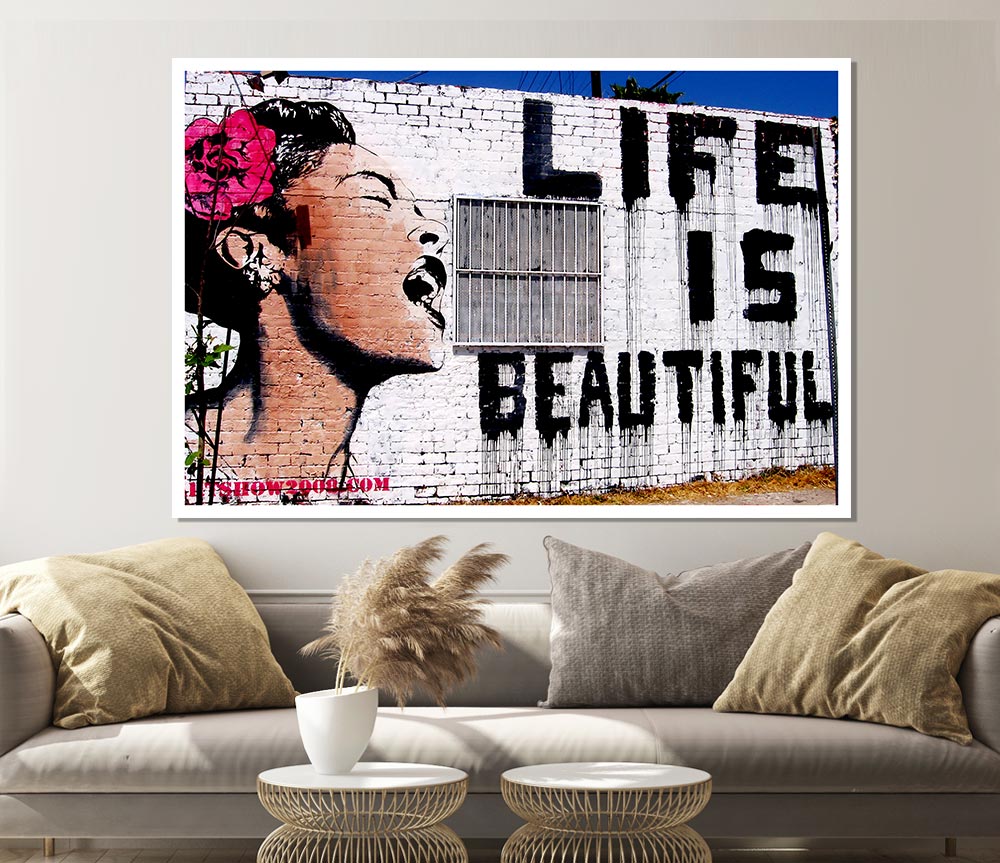 Life Is Beautiful Print Poster Wall Art