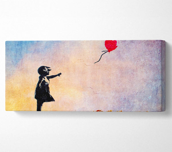 Liebe Herz Ballon Sonnenuntergang