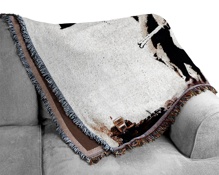 Mcdonald Caveman Woven Blanket