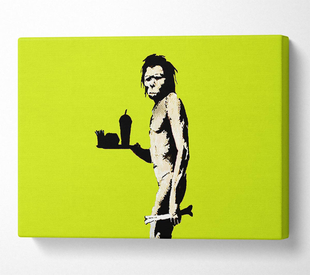 Picture of Mcdonalds Caveman Lime Canvas Print Wall Art