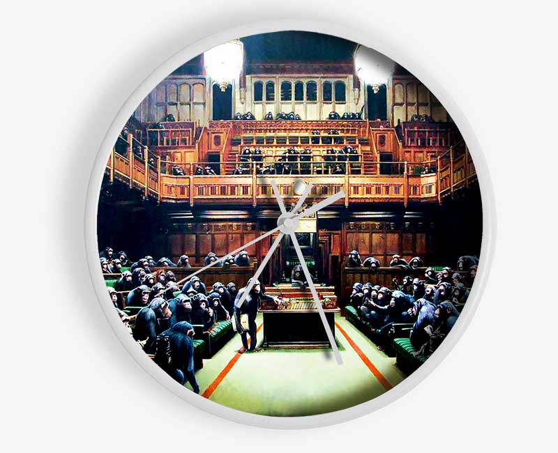 Monkey Parliament Clock - Wallart-Direct UK