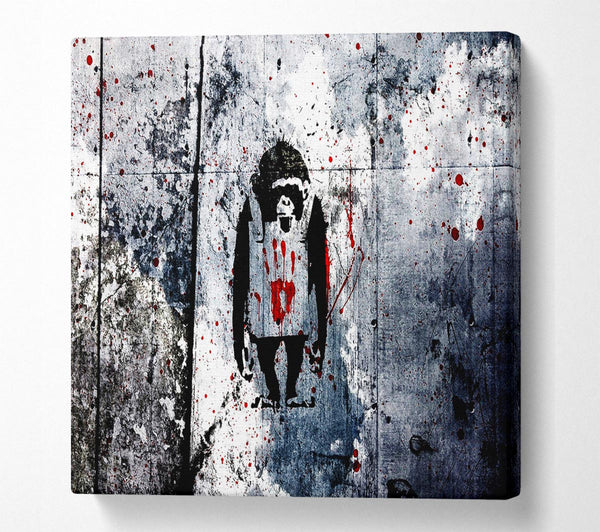 Picture of Monkey Square Canvas Wall Art