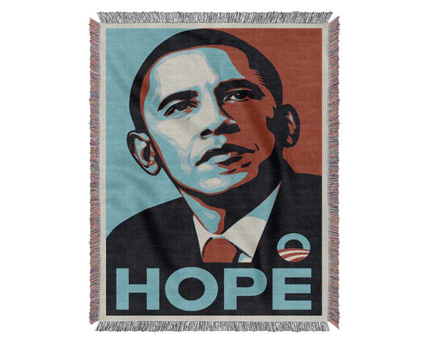 Obama Hope Woven Blanket