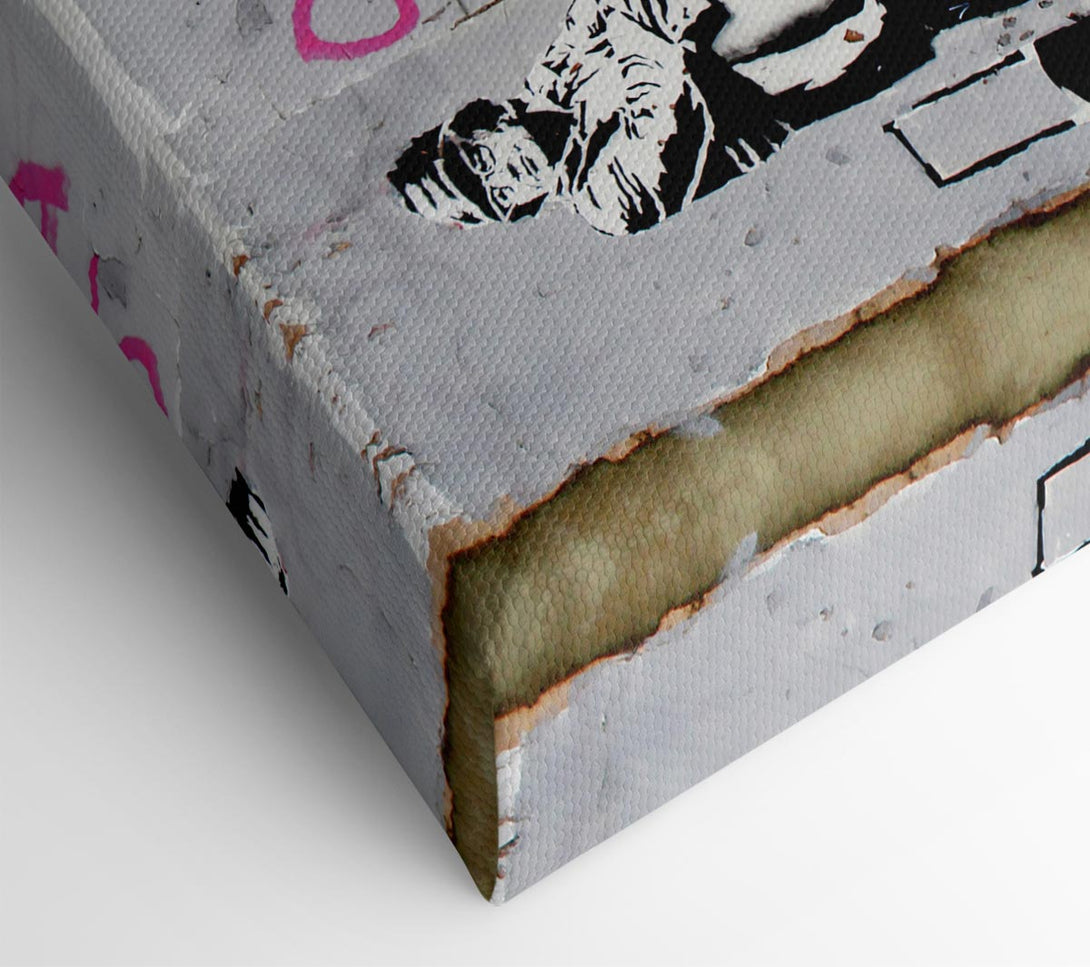  A Canvas Print of Banksy Old Skool Canvas Art