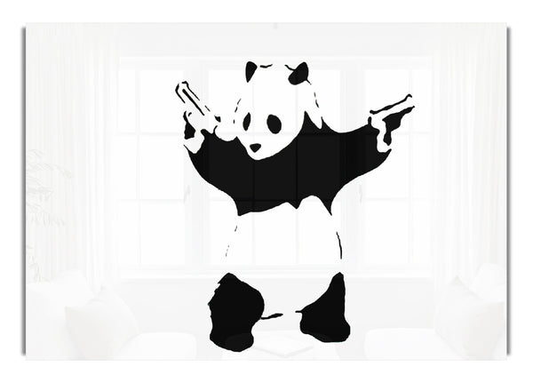 Panda Hold Up White
