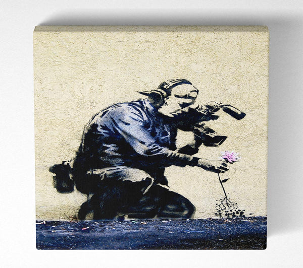 Picture of Pulling The Roots Of Life Square Canvas Wall Art