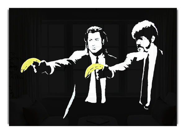 Pulp Fiction Bananas Banksy Canvasb L