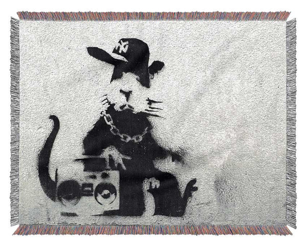 Rap Rat Woven Blanket