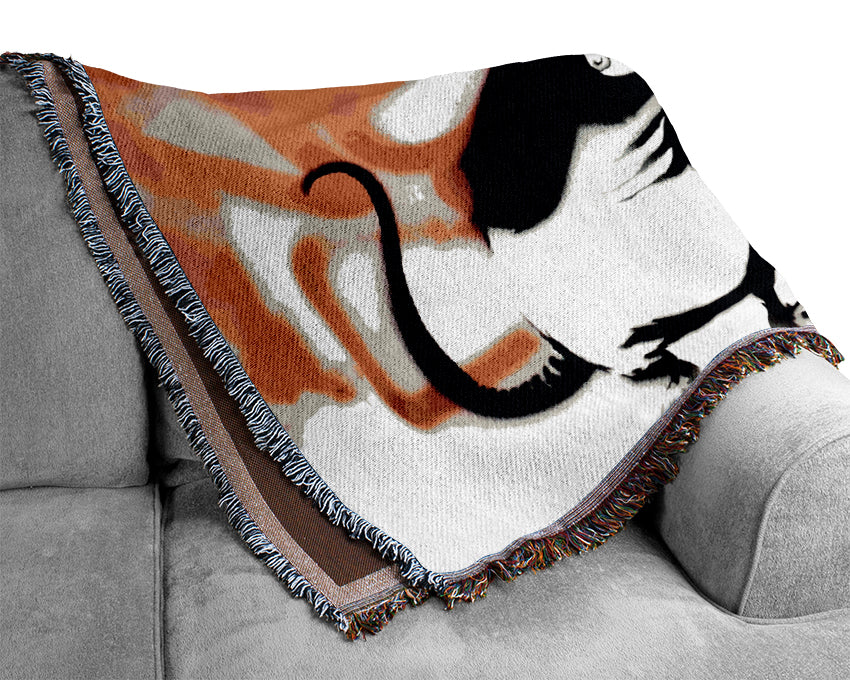 Rat Decorator Woven Blanket