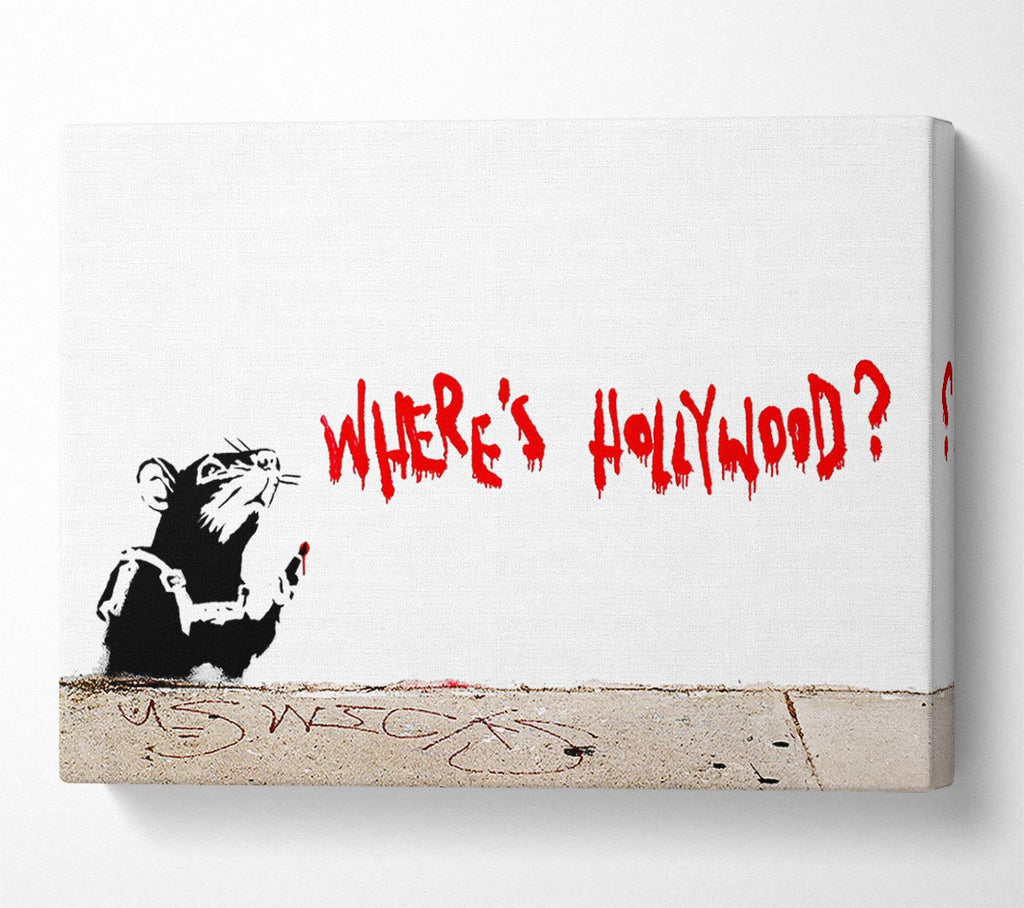 Picture of Rat Wheres Hollywood Canvas Print Wall Art