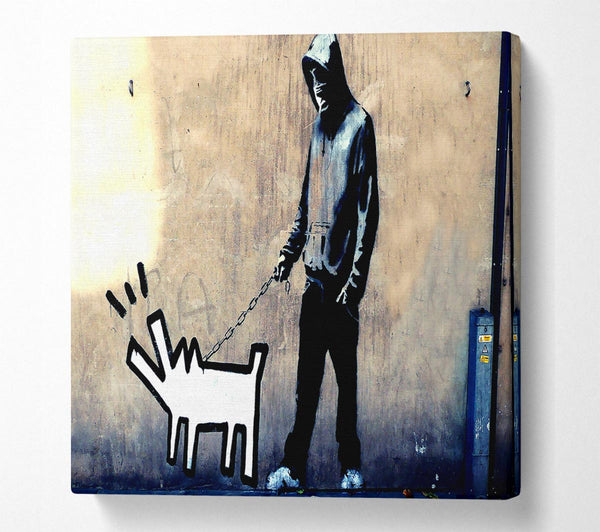 Picture of Revolution For Dogs Square Canvas Wall Art