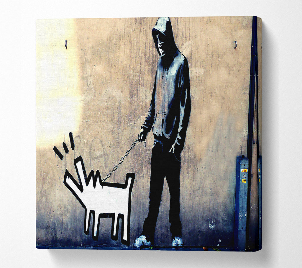 A Square Canvas Print Showing Revolution For Dogs Square Wall Art