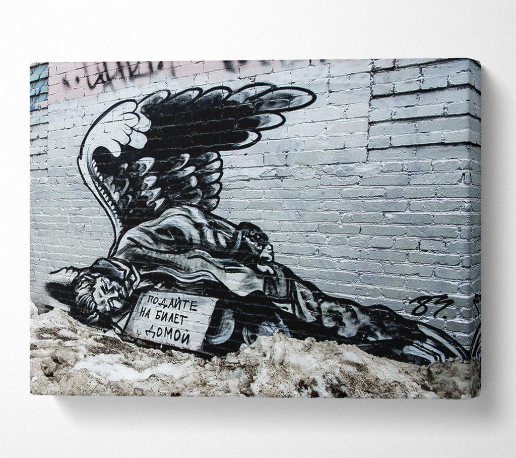 Picture of Russian Banksy Canvas Print Wall Art