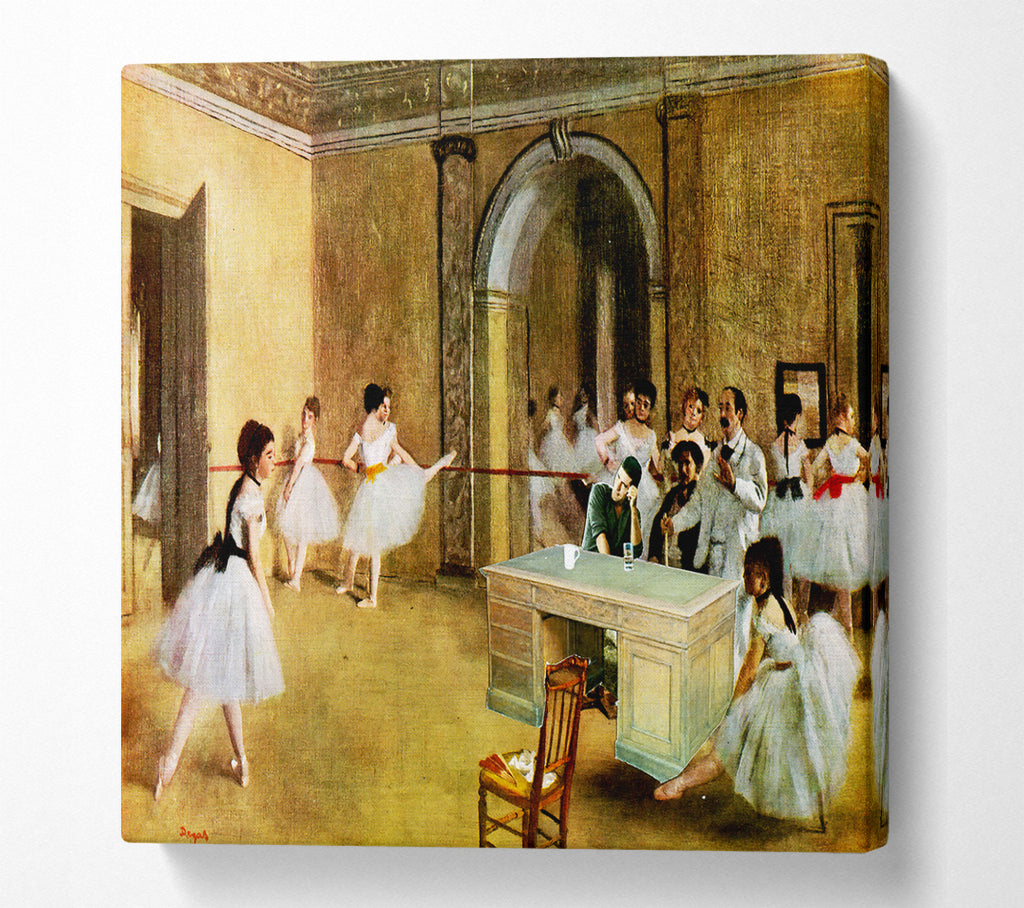 A Square Canvas Print Showing Simon Cowell Ballet Square Wall Art