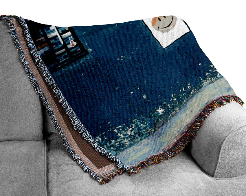 Smiley Face Posters Woven Blanket