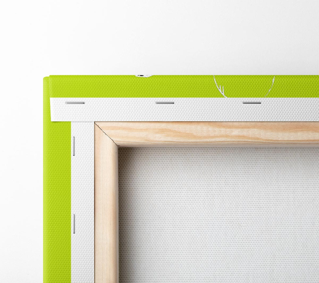  A Canvas Print of Banksy Thank Christ For Shopping Lime Canvas Print