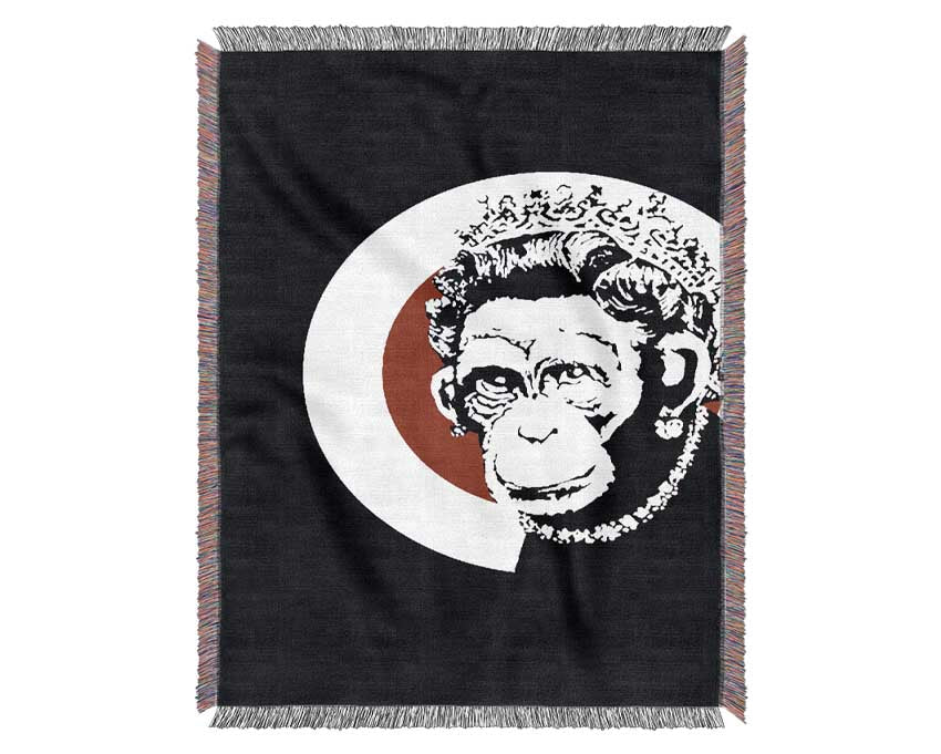 The Queen Monkey Woven Blanket