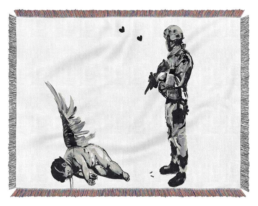 Who Killed Cupid Woven Blanket