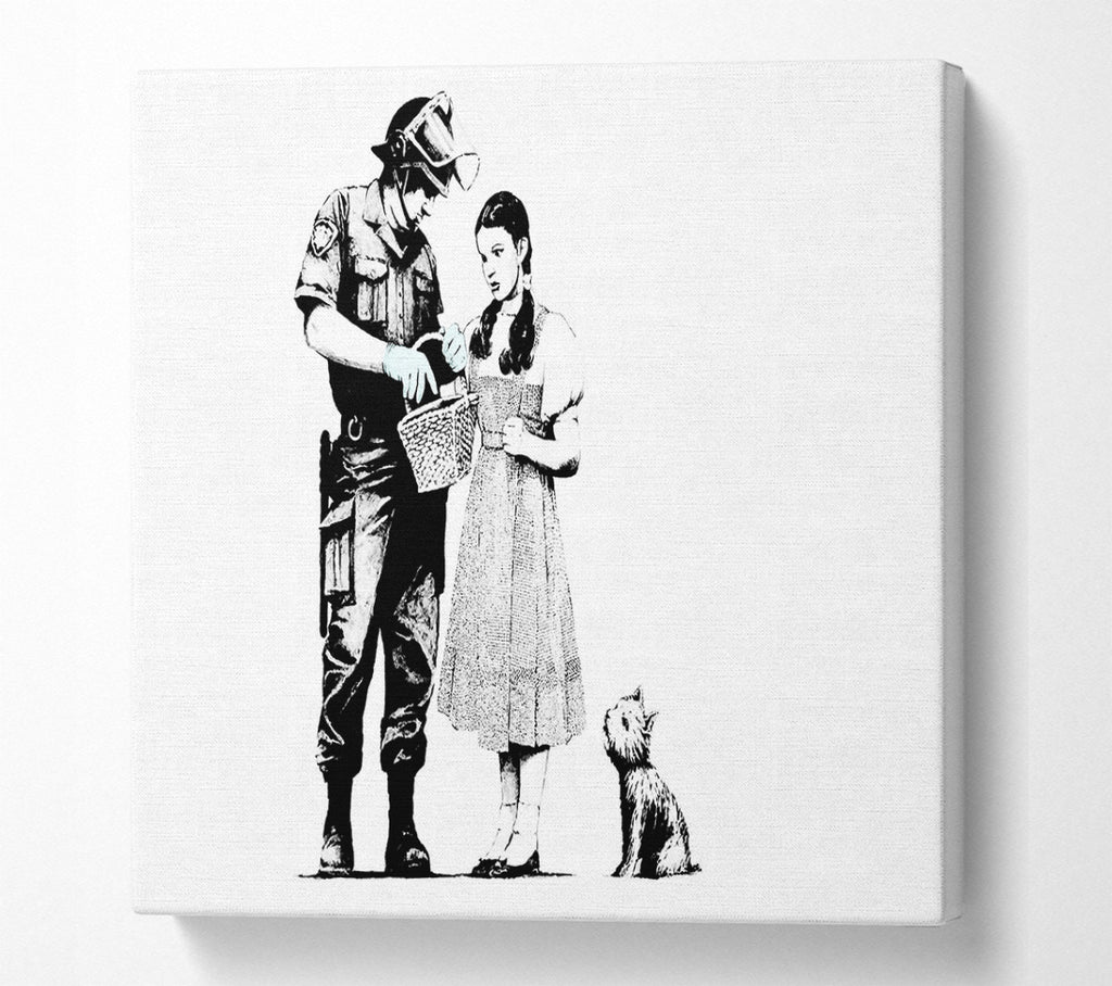 A Square Canvas Print Showing Wizard Of Oz Dorothy Lost Square Wall Art