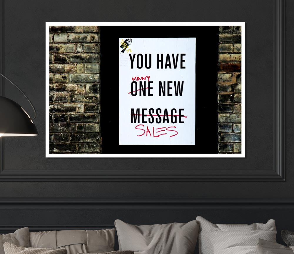 You Have Many New Sales Print Poster Wall Art