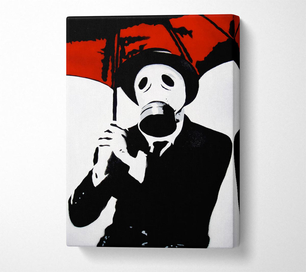 Picture of Bankers Gas Mask Close-Up Canvas Print Wall Art