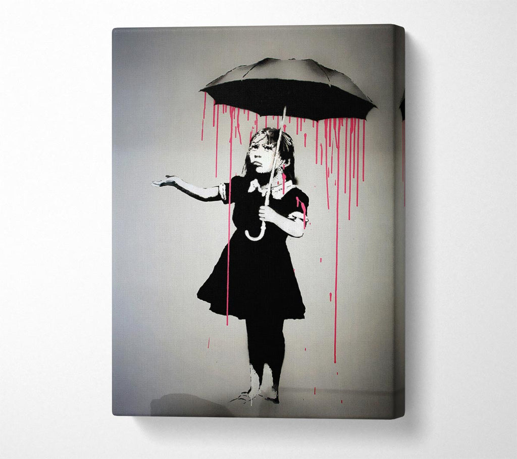 Picture of Umbrella Girl Canvas Print Wall Art