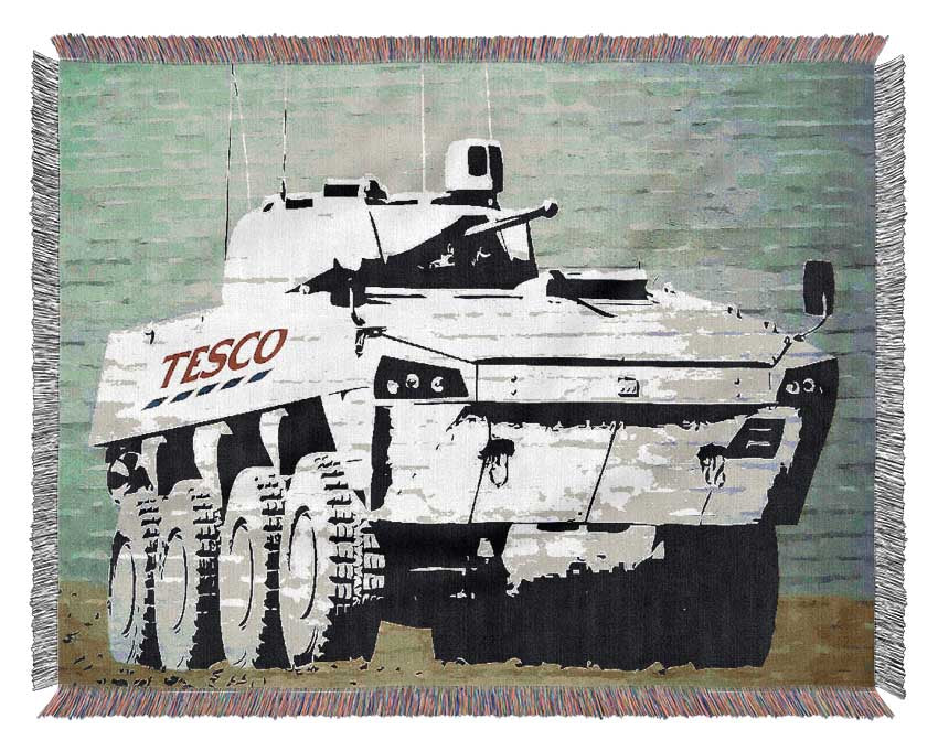 Tesco Army Woven Blanket