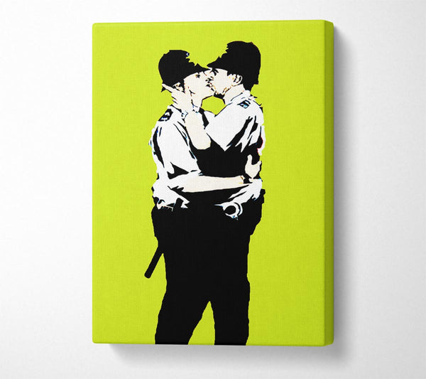 Picture of Bent Coppers Lime Canvas Print Wall Art