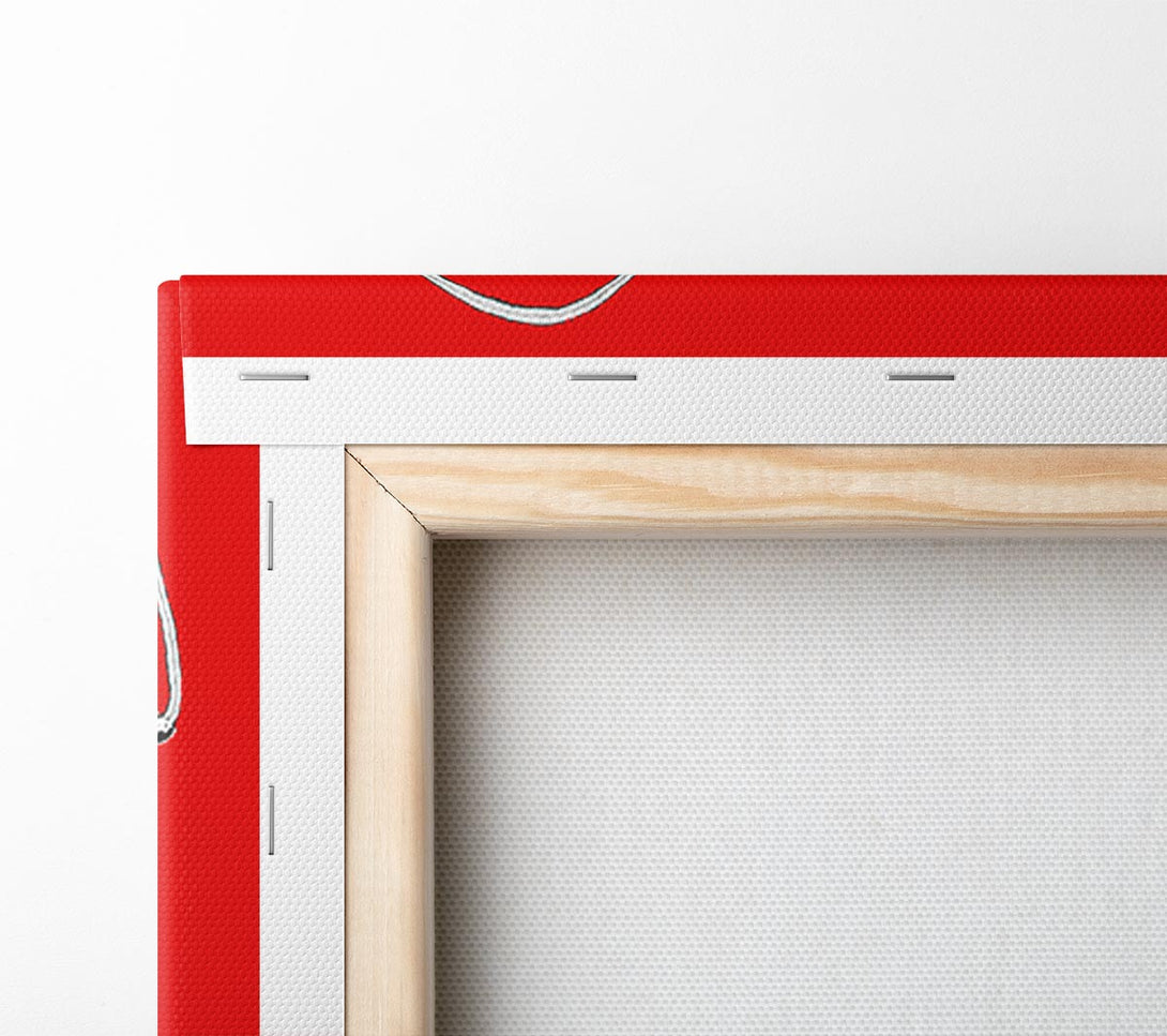 Picture of Electric Skipping Rope Red Canvas Print Wall Art