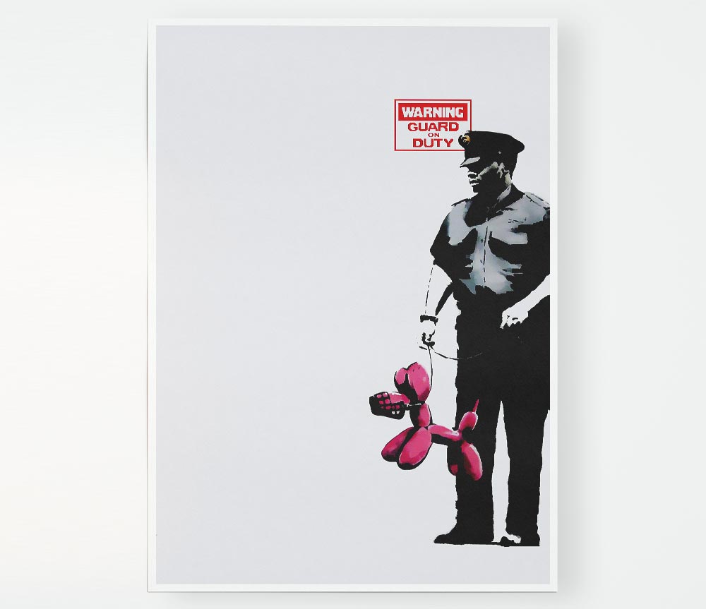 Guard Dog Security Print Poster Wall Art