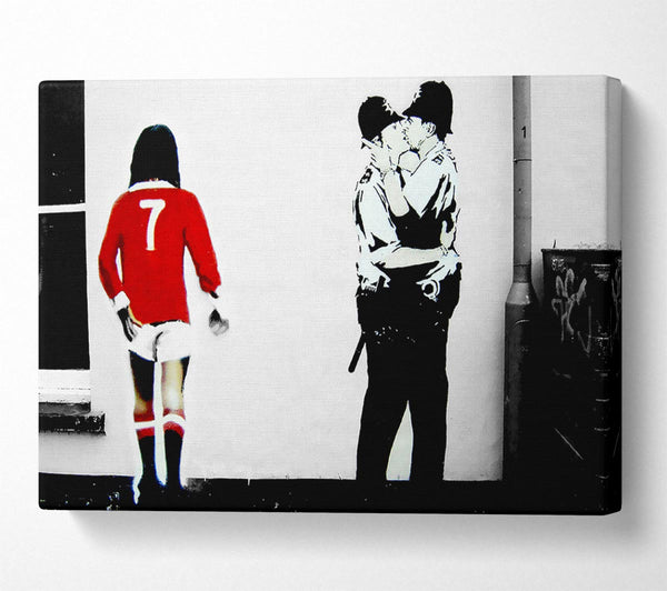 Picture of Kissing Coopers Football Canvas Print Wall Art