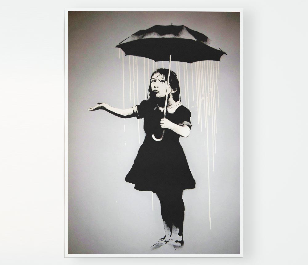 Liquid Rain Print Poster Wall Art