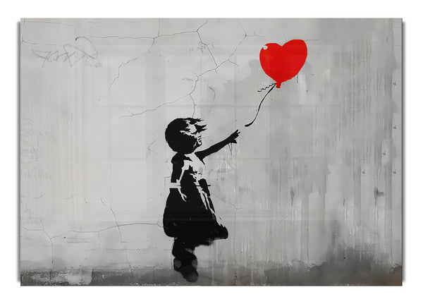 Love Heart Balloon Grey
