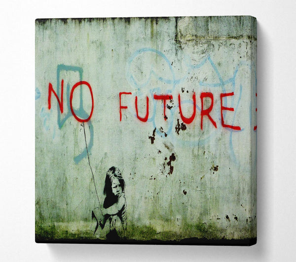 Picture of No Future Clean Square Canvas Wall Art