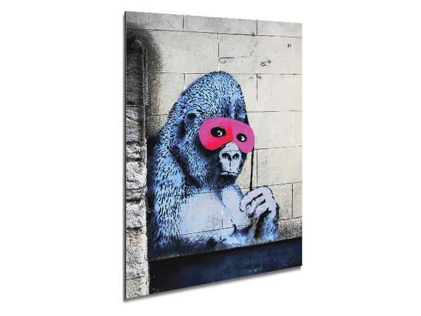 Rosa Gorilla-Maske