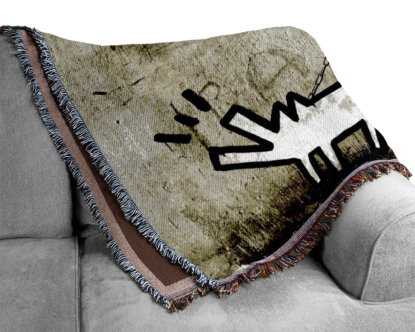 Haring Dog Woven Blanket