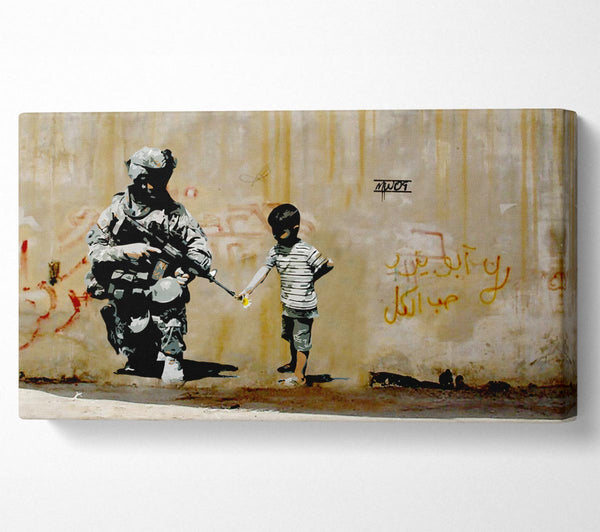 Soldat Blume Pistole Junge