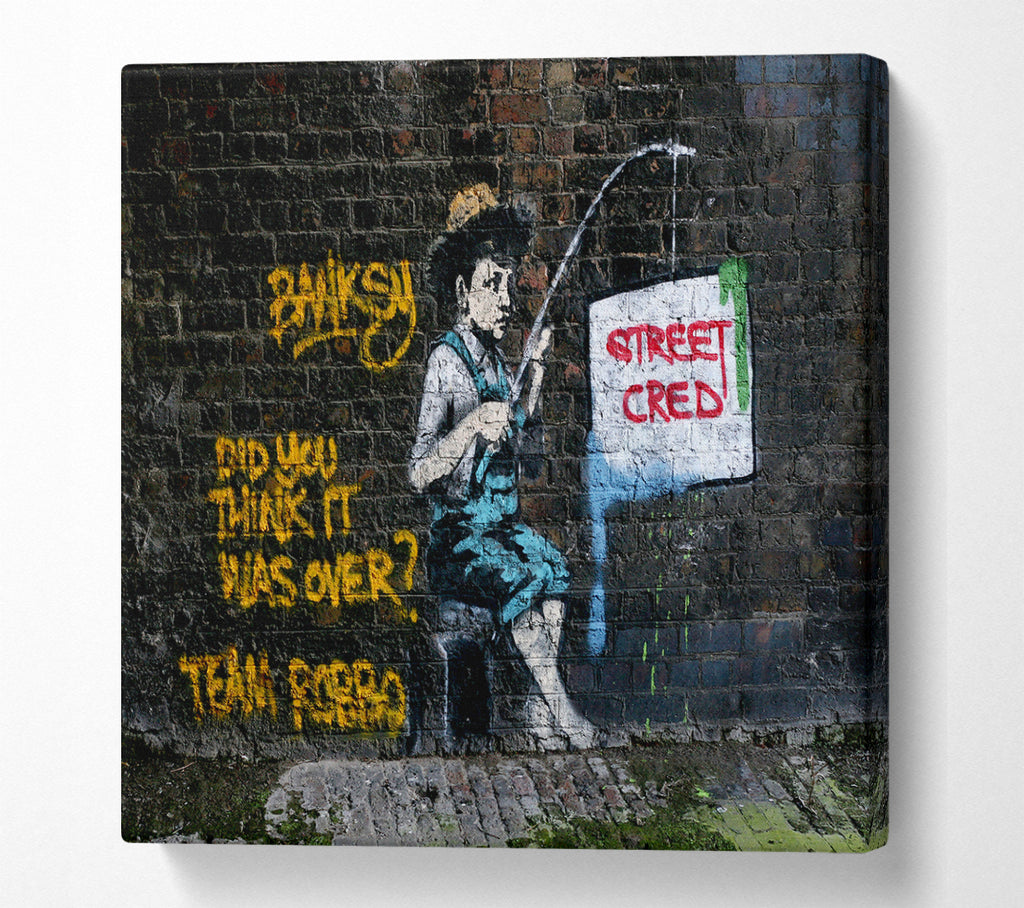 A Square Canvas Print Showing Street Cred Square Wall Art