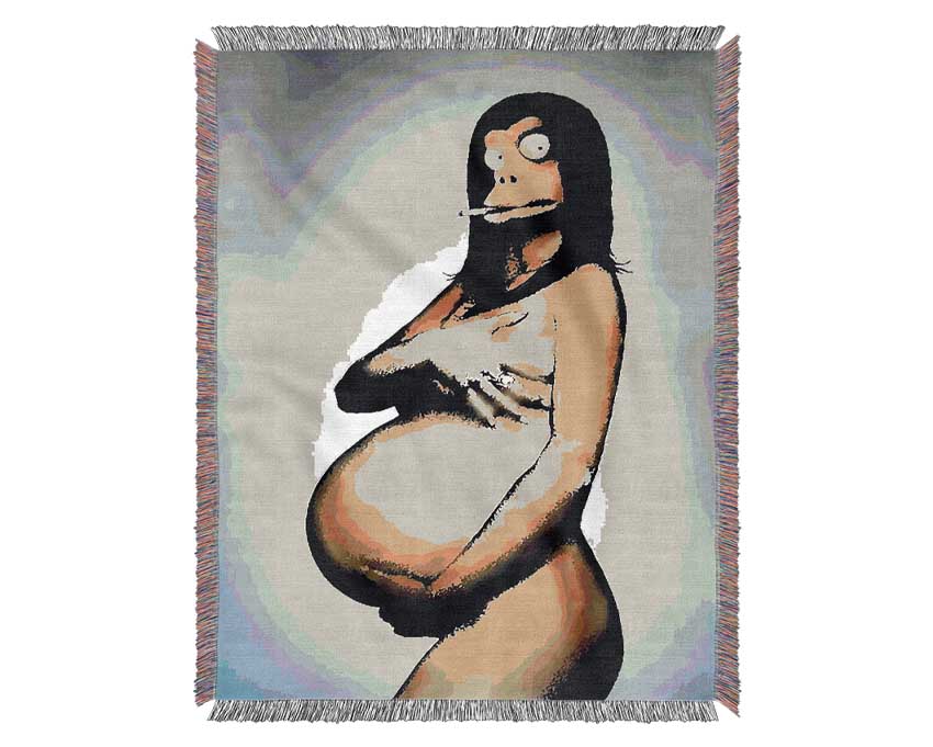 The New Age Mona Lisa Woven Blanket