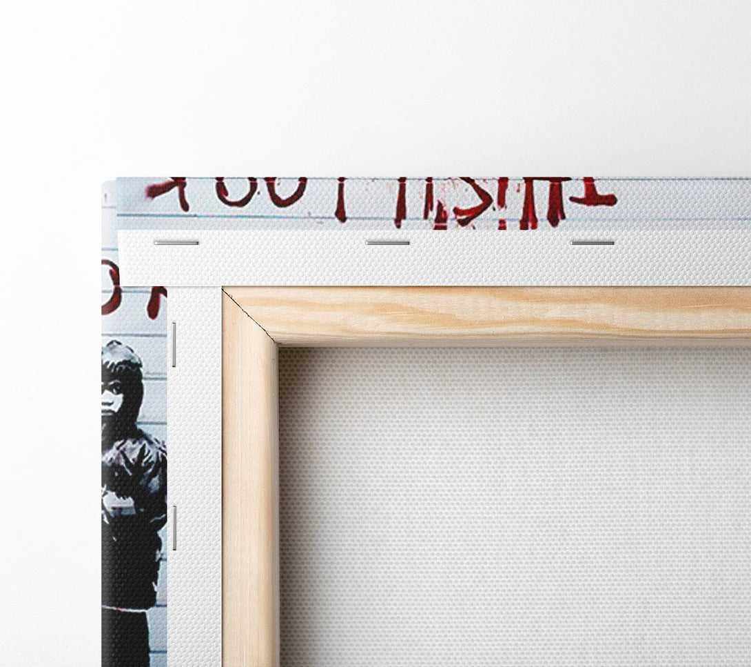  A Canvas Print of Banksy This Ll Look Nice When Its Framed Canvas Art