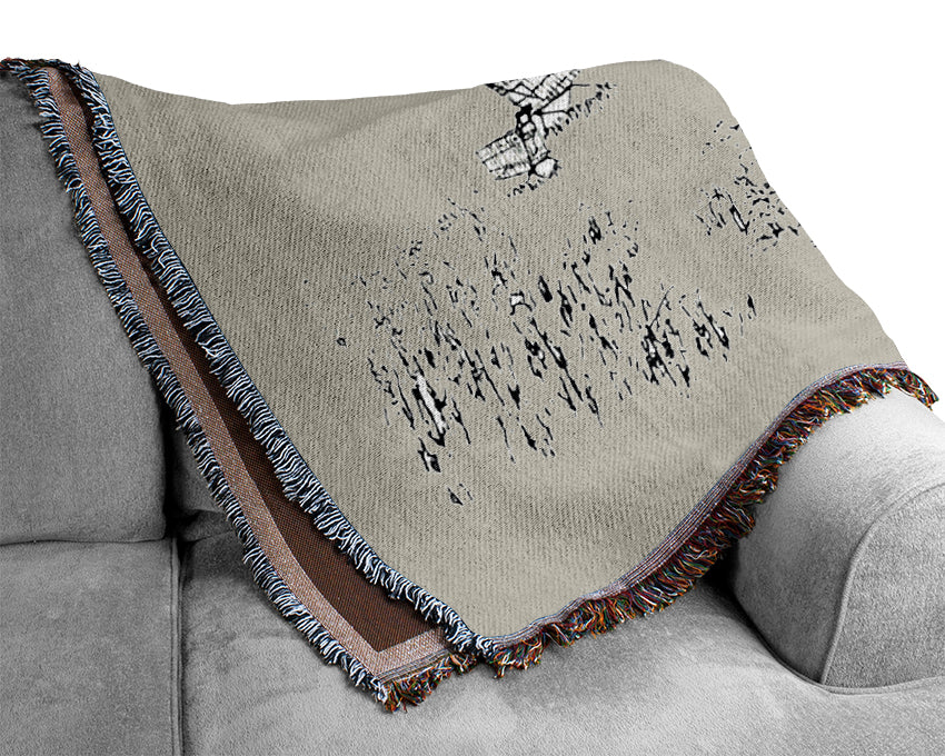 Trolley Hunters Grey Woven Blanket