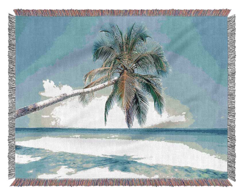 Tropical Island Woven Blanket
