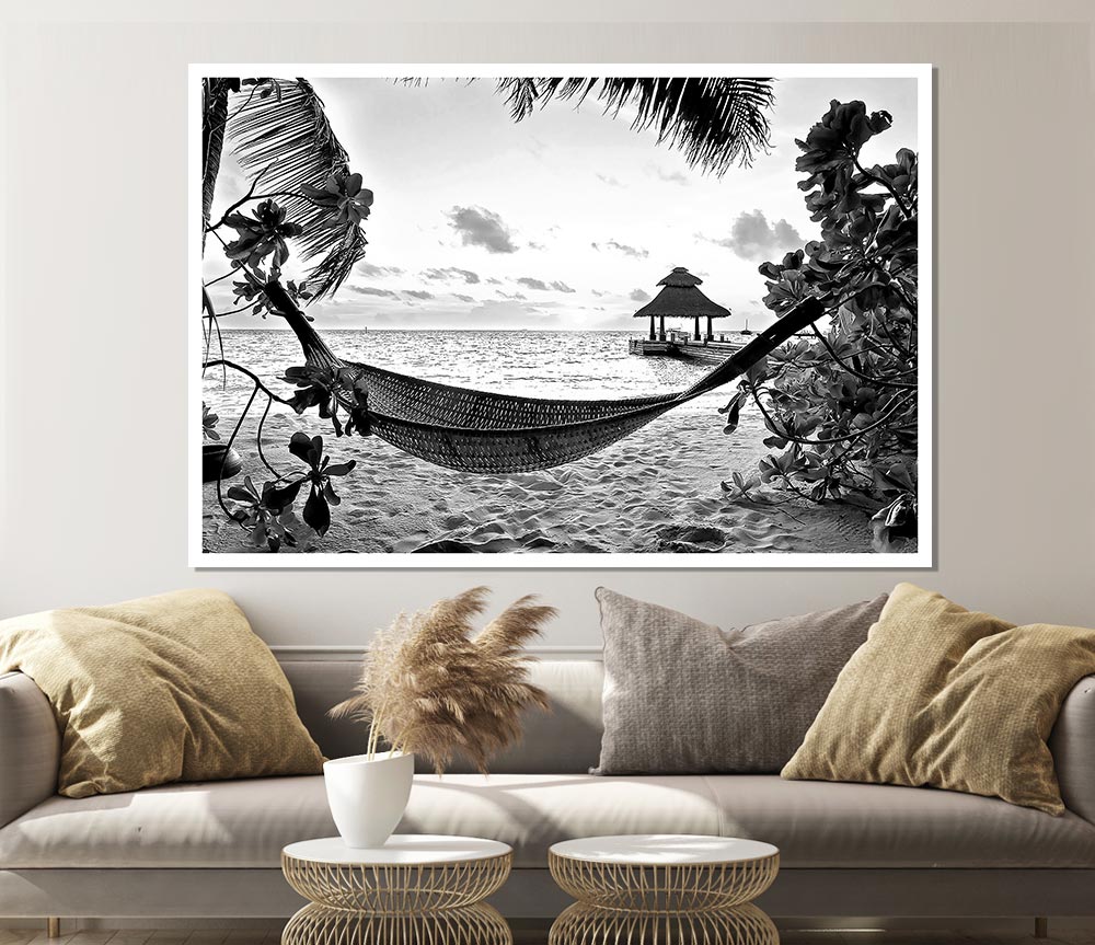 Tropical Paradise For Lovers Print Poster Wall Art