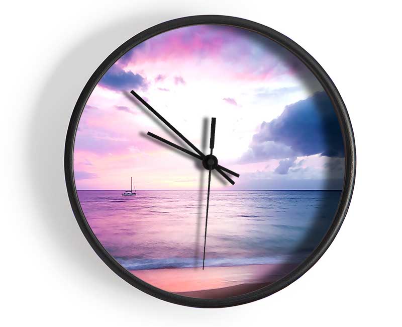 Twilight Pink Clock - Wallart-Direct UK