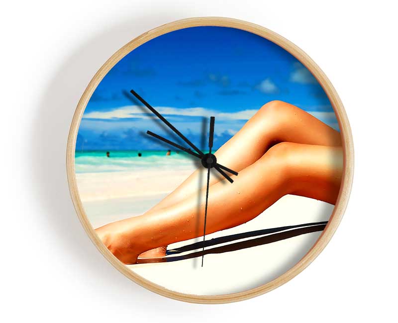 Beach Hottie Clock - Wallart-Direct UK