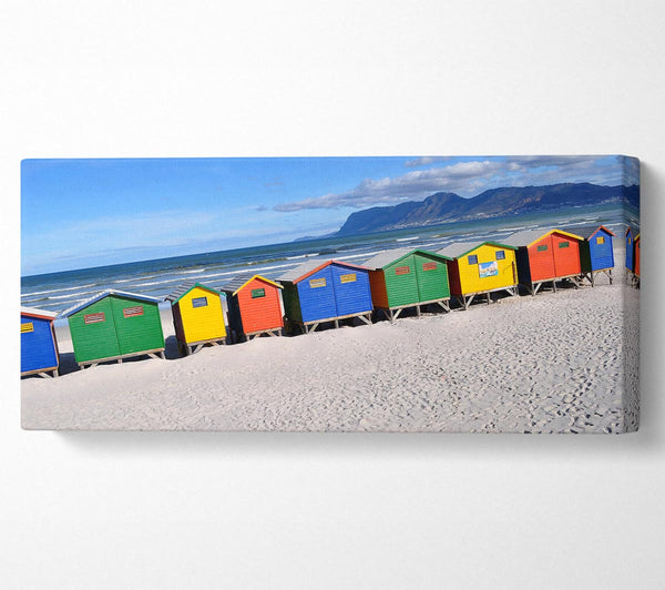 Strandhütten Regenbogen